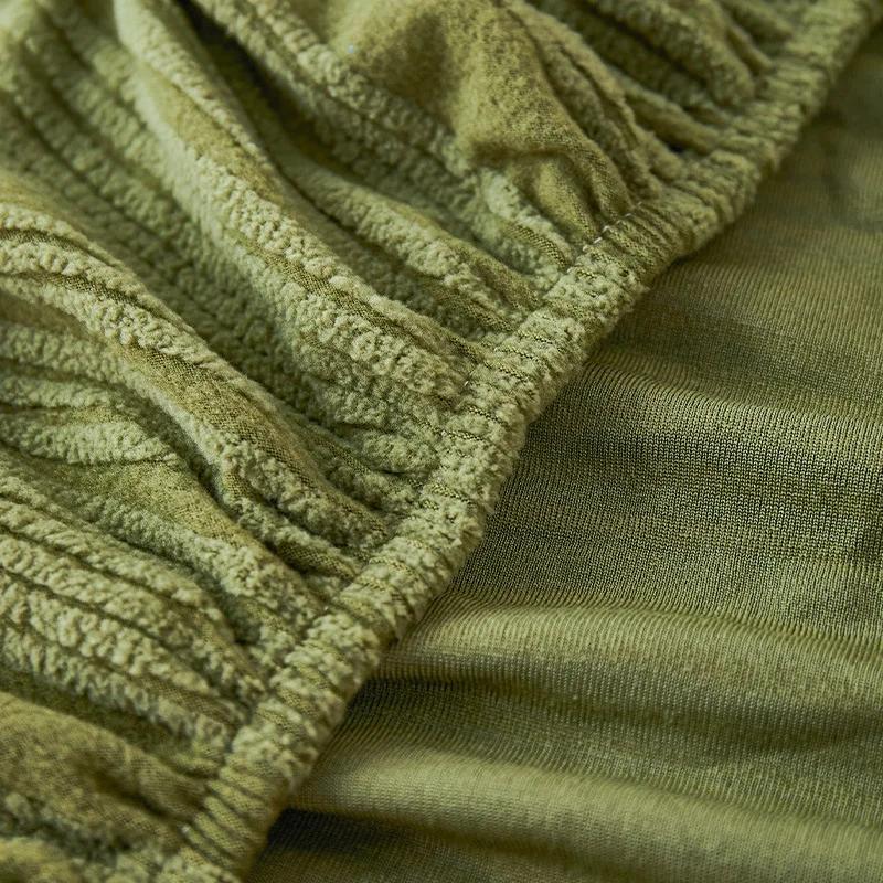 Jacquard Fleece Stretch Sofa Cover All Four Seasons Universal Lazy Integrated Anti-cat Scratch Sofa Cushion Sofa Cover