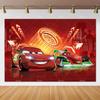 Фотофон Disney Pixar Тачки Молния Маккуин для дня рождения, студийный фотофон для детей, малышей и вечеринок в честь рождения ребенка, AS41
