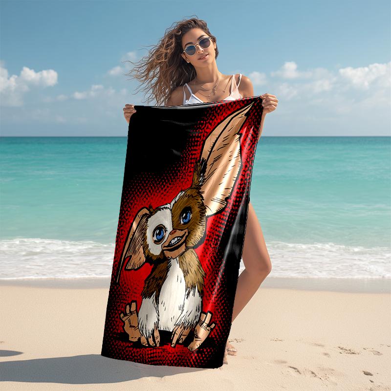 Beach Towel with Gremlins Pattern - soft,absorbent,machine washable Lightweight&Modern,swimming,Travel Essentials