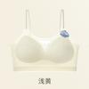 Cross beautiful back adjustable camellia fragrance seamless fixed cup gathering and lifting invisible bra