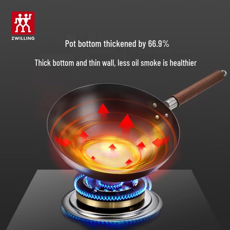 Zwilling Наслаждайтесь 30-сантиметровым чугунным воком