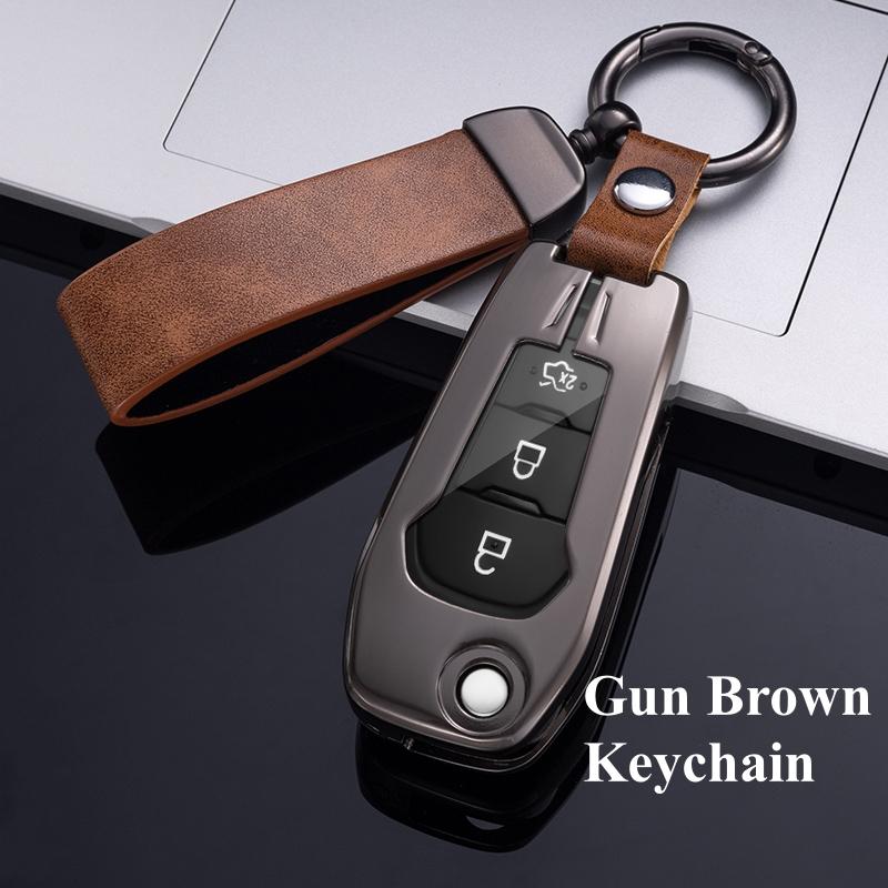 Модный чехол для ключей из металлического сплава для Ford Mondeo 3 4 5 MK3 MK4 MK5 Focus 3 4 Ranger SC Max Explorer Fiesta, чехол для ключей, брелок, аксессуары