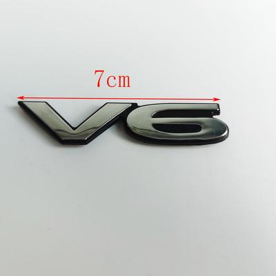 AAZO1 For Mitsubishi Pajero v73 v87 v93 v97 Car Sticker Logo 3.8 V6 displacement letter logo 1pc