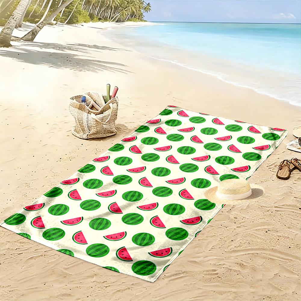 Watermelon Pattern Beach Towel A must-have beach towel for beach travel