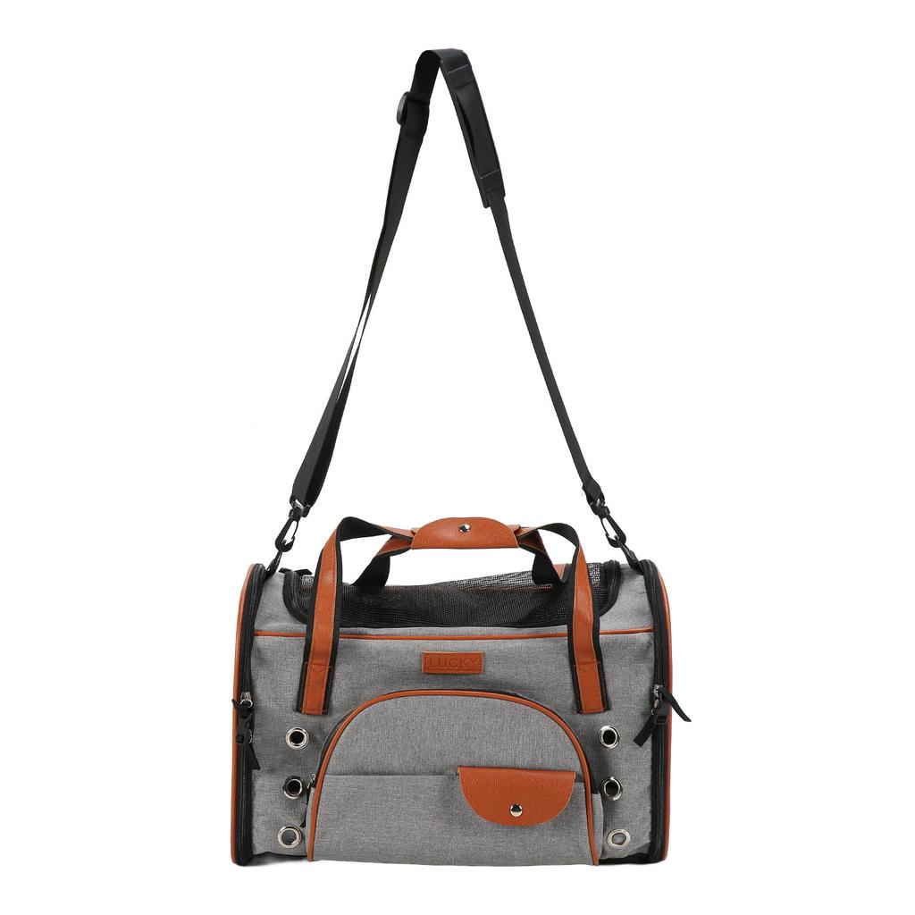 Кошачья сумка-переноска, дышащая, водонепроницаемая, складная, портативная, для путешествий с ковриком для кошек, для маленьких