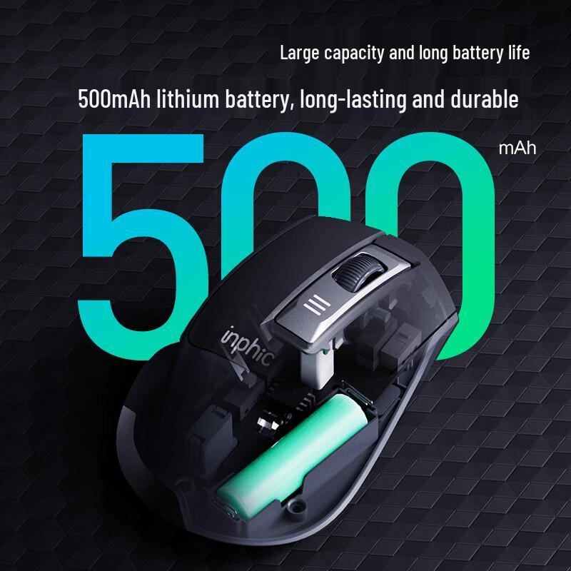 INPHIC M9 Ergonomic Rechargeable Silent Wireless Mouse