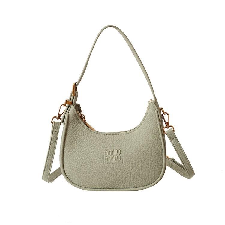IELGY Korean Version of Fashion Handbag, Simple and Versatile Messenger Texture Niche Foreign Style Crescent Bag