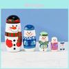 Элегантная русская деревянная матрешка из пяти частей Искусство Идеально для праздничных торжеств