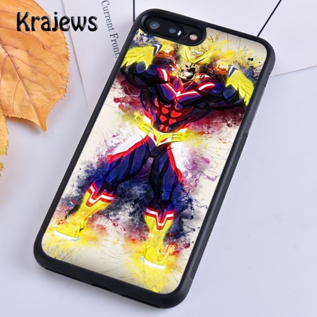 Krajews Boku no Hero Academia All Might Мягкий чехол для телефона для iPhone 14 5 6s 7 8 plus XR XS 11 12 13 pro max Samsung S21 S22ultra