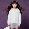 Girls' Colorful Zipper Hooded Coat