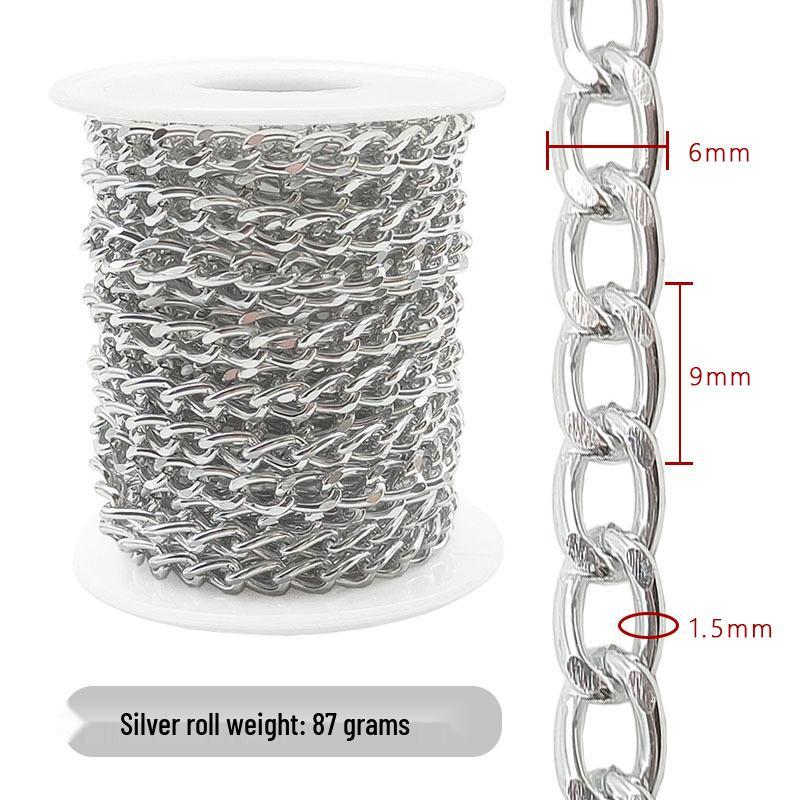 Трансграничное DIY ожерелье ручной работы: Полуфабрикаты из металла и алюминия, цепочки, ювелирная фурнитура