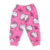 Sanrio Kids Hello 485799 Long-Sleeved Pajamas, Kitty, 90cm,