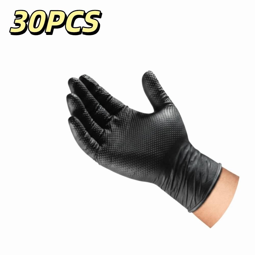 Textured Nitrile Gloves Latex Free Mechanic Gloves Mechanic Industrial Gloves Work Gloves