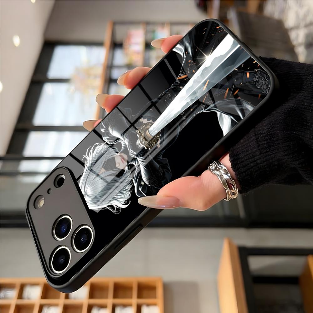 Чехол для телефона N-NieR A-Automata 2B Для iPhone 17 Air 16 E Pro Max 15 14 13 Mini 12 Pro 11 Max Plus Черная стеклянная крышка