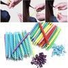 25Pcs /Set Long Plastic Hairdressing Spiral Hair Styling Perm Rod Barber Salon Tool