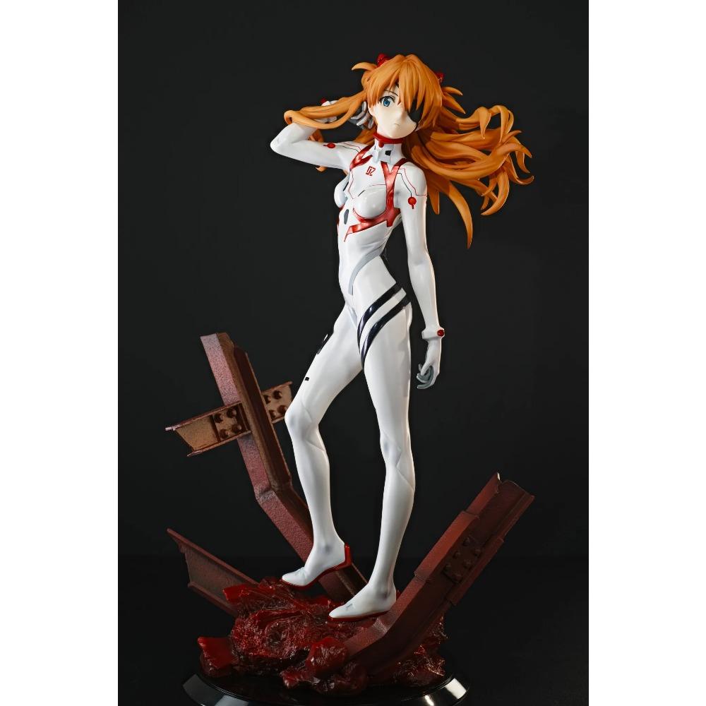 27 см Аниме Shin Evangelion Gekijouban Соуру Аска Лэнгли Фигурка 1/7 Последняя Миссия Боевой Костюм Сцена Модель Игрушка Подарок Действие