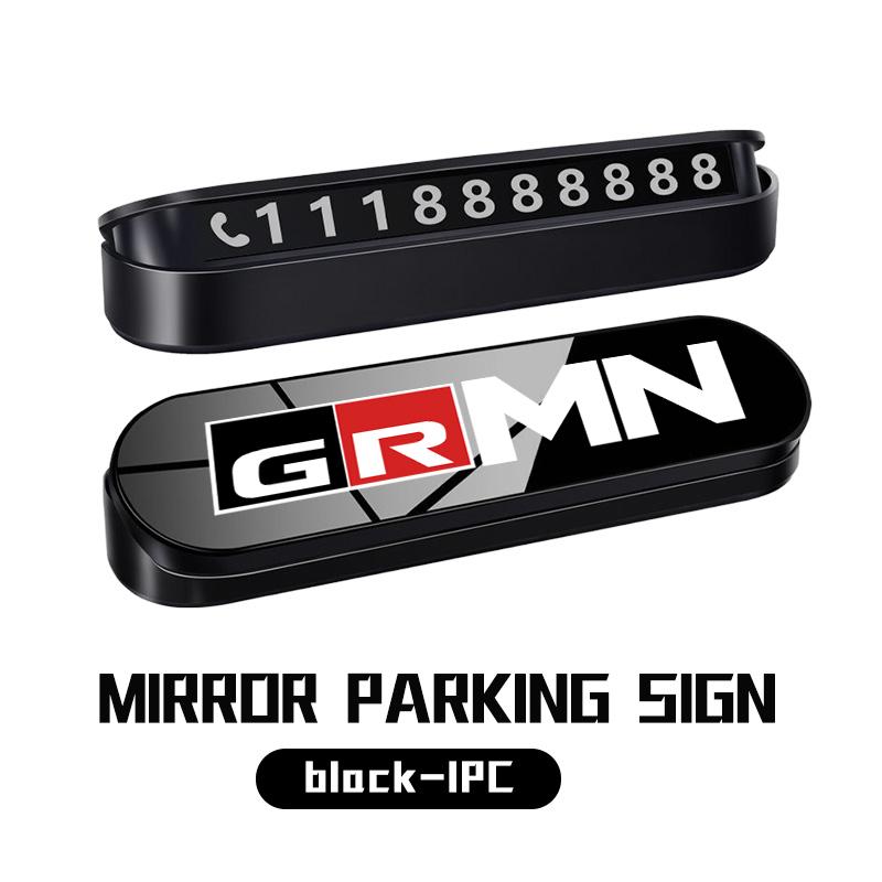 Fashion Car Temporary Parking Card Phone Number Card Plate Auto Accessories For S9 Yaris Corolla Rav4 GR Auris Cruiser JH9