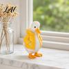 Rustic Home Decoration 2Pcs Resin Duck Statue Handcrafted Wall Decor Ornaments with Lifelike Details Multifunctional Indoor Bookshelf Tabletop