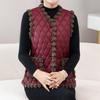 Fashion Warm Cotton Vest Women's Autumn and Winter Thickened Fleece Lining Warm Vest Age-reducing Sleeveless Vest Mother