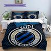 Club Brugge KV Pattern Bedding,Quilt Set Quilt Cover Pillowcase Home Birthday Gift(1 * duvet cover + 2 * pillowcase, without core)