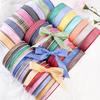 1cm Solid Color Plaid Ribbon for Cake Box Packaging and Decoration
