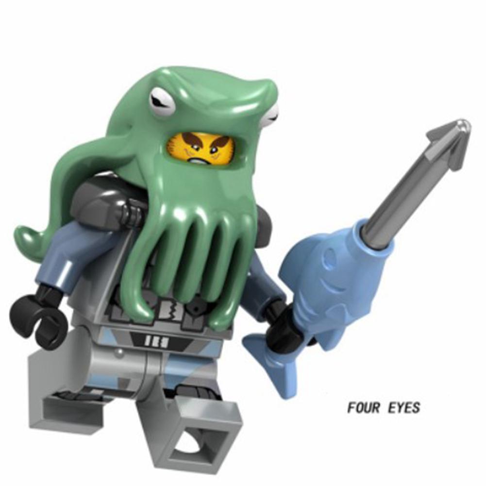 Минифигурки серии ниндзя, строительные блоки, игрушки, собранные развивающие игрушки для детей, подарки