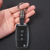 Fashion Luxury Suede Leather Metal Keychain Car Keychain Key Ring Holder Accessories Car Hub Cap For Mercedes Benz AMG W214 W205 CN1
