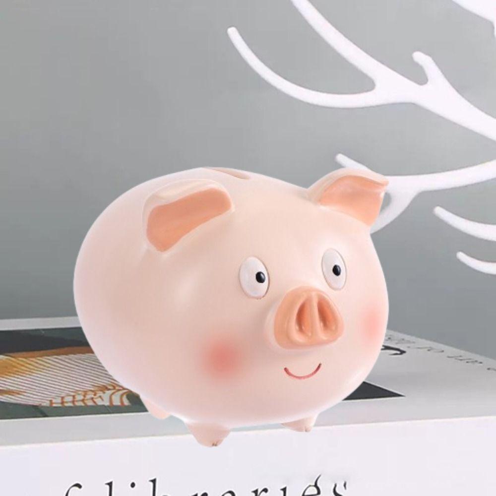 Decorative Cartoon Piggy Money Boxes Anti Drop Piggy Model Piggy Bank Piggy Piggy Bank  Coins Cash