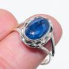 Кольцо из натурального голубого кианита, серебряное, 925 пробы, размер 8, B7J58