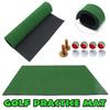 Backyard Golf Mat Indoor Residential Practice Training Golf Driving Mat Golf Hitting Mats with Rubber Tee Ball Free 125 X 100 Cm