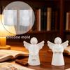 Silicone Moulds,Hand-Made Angel-Statue Resin Casting Mold,Diy Candle Mold,Making Plaster Orname Mould For Home Decoration