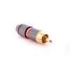 4 шт. RCA Hi-Fi позолоченный медный штекер аудиоразъем