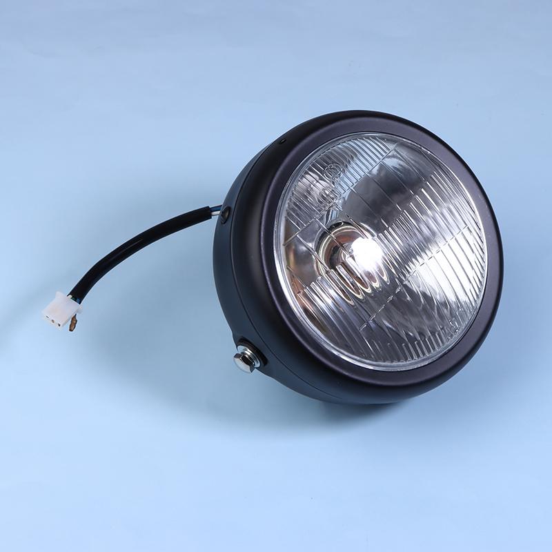 Cg125 Ретро Стиль Круглый Мотоцикл Gn125 Фара Мотоцикл Ходовой Огонь Круглый Передний Крепление Фары 12В Мотоцикл Универсальный