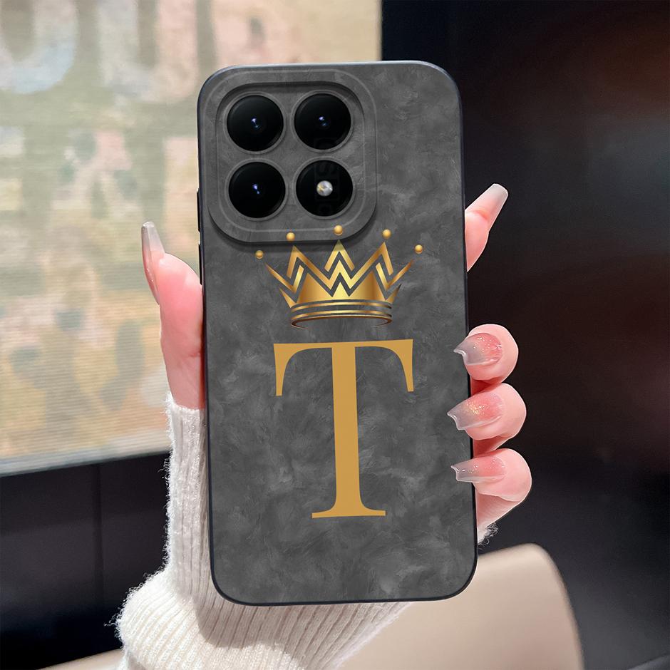 Чехол Для Телефона Xiaomi 15 15T Pro 5G Милый Панда 26 Букв Ударопрочный Жидкий Силикон Чехол Для Xiaomi15 Pro 15TPro Fandas