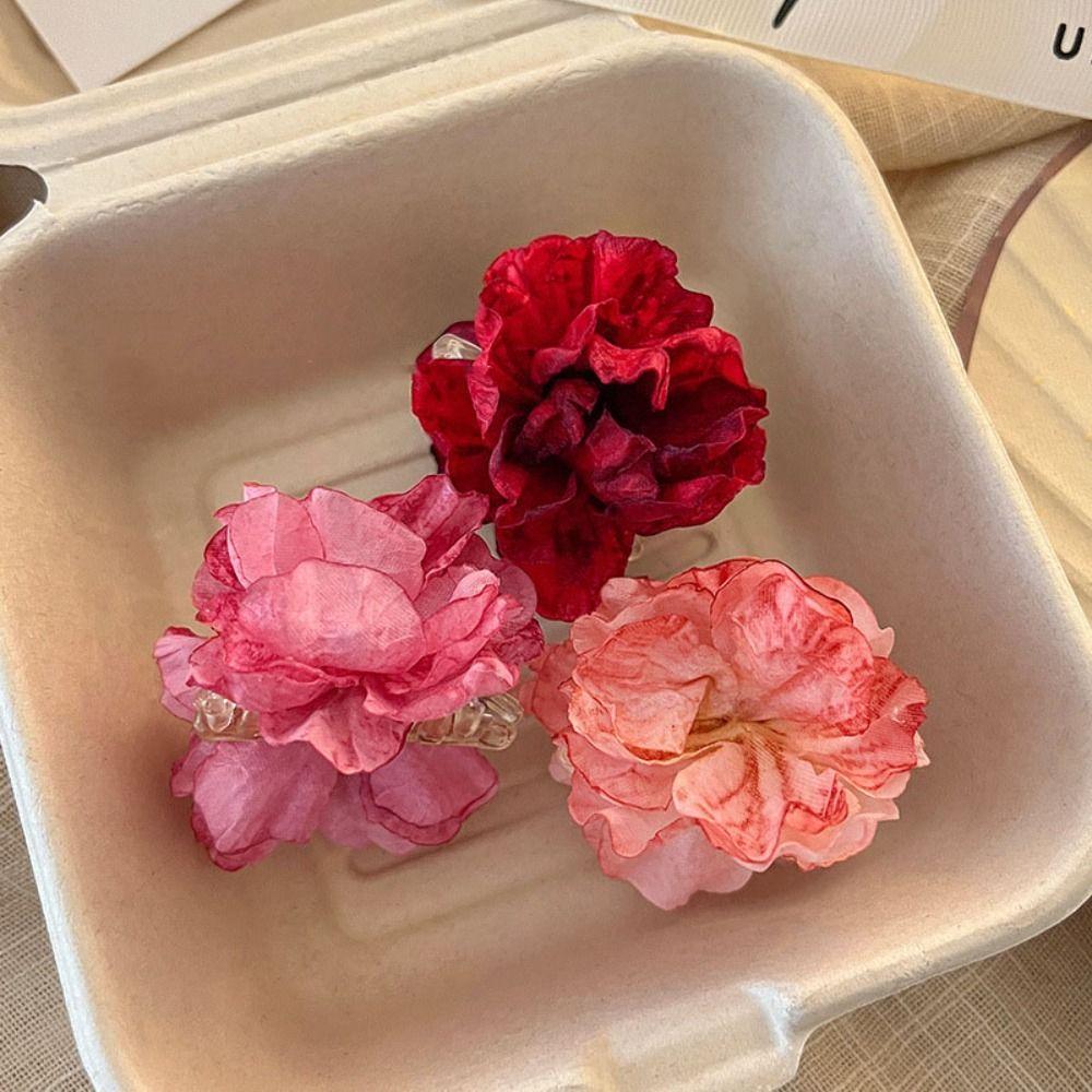 Cloth Flower Hair Claw Korean Style Hair Crab Clip French Children Hair Catches Children