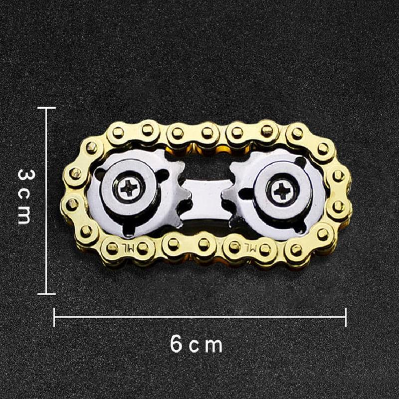 Sprockets Flywheel Fingertip Gyro Chains Metal Toys Anti Stress Figets Spinner Popite Antistress Spiner Simpl Dimmer Bicycle DIY