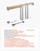 VEVOR Pocket Door Frame Kit, for 610-914mm Wide 2134mm High Door, Pocket Door Kit with Two-Way Soft Close Mechanism, Slide Smoothly Quietly