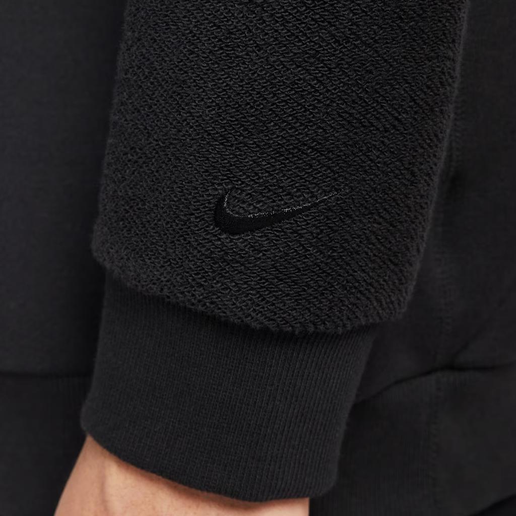 Nike Мужской свитшот пуловер с круглым вырезом и длинными рукавами черный HV1909-010