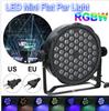 54x3W RGB LED Stage Light DMX512 Sound Activated Disco Par Light Strobe Spotlight for Party DJ Wedding Bar Club Decor Lighting