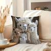 1 Piece Cute Alpaca Pattern Printed Cushion Cover Suitable for Decorating Living Room Sofa Pillow Cover Home Cushion Cover