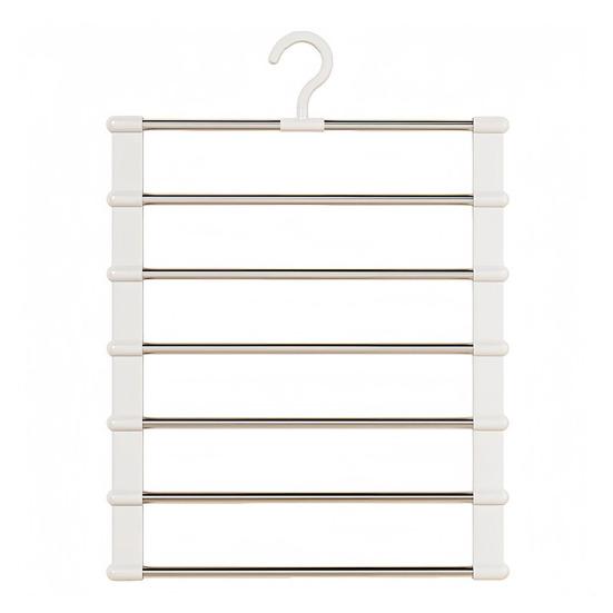 Многоярусная вешалка для брюк из нержавеющей стали, вешалка для брюк, вращающийся на 360 градусов крючок, складная конструкция, брюки