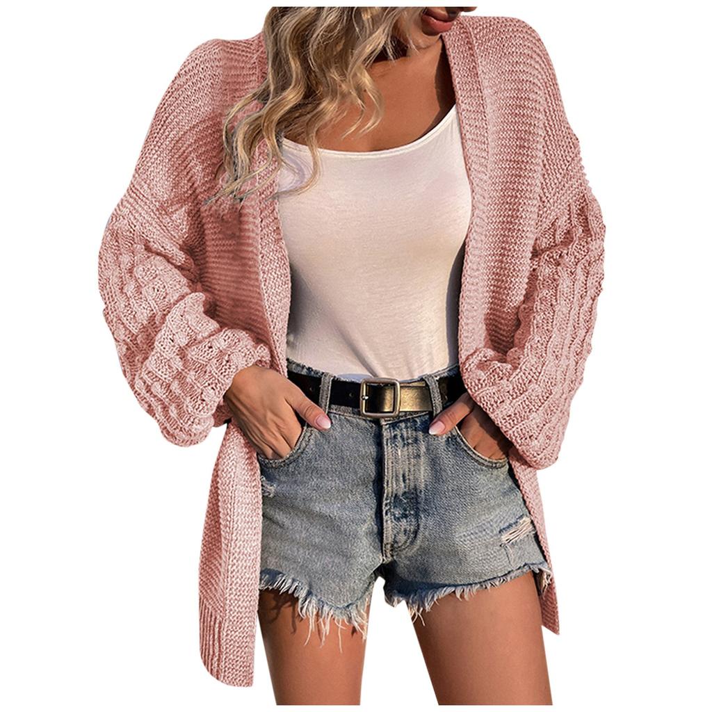 Женская мода вскользь 2022 вязаный однотонный кардиган с капюшоном-свитер пальто