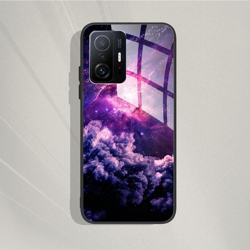 Для Xiaomi 11T Pro 11T Чехол Модный Чехол из Закаленного Стекла Задняя Крышка Fundas Для Xiaomi 11T Pro 11T Чехлы для Телефона 11T Pro 11 T capa