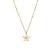 Korean Style New 2025 Diamond Flower Pendant Bamboo Clavicle Chain Sporty Fashion Unisex Small Fresh Elegant All-match
