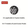 Suitable for Toyota Crown RAV4 Corolla Prado Camry Hi luxCar Ignition Switch Sticker Engine Start/Stop Button Cover