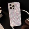 Чехол для телефона в девичьем стиле с бантом и надписью Love для iPhone 17 Pro 15 16 14 13 12 11 Pro Max 17e 16e 8 7 Plus XR XS X Серебристый Мягкий Ударопрочный Чехол