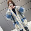 Mink Velvet Knitted Cardigan Jacket Women's New Loose Ladies Sweater Outerwear Spring and Autumn All-Match Button Jacket