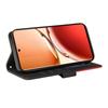 For Oppo Reno12 F 4G Leather Case Wallet Stand Color Splicing Phone Cover