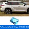 Для Toyota Highlander Kluger XU70 -2025 2026 Нержавеющая сталь Накладки на центральные стойки кузова B C, накладки на окна, аксессуары для стайлинга автомобиля