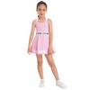 Комплект детской одежды Теннисный костюм Теннисное платье без рукавов с внутренними шортами Теннисное спортивное тренировочное платье для девочек Одежда